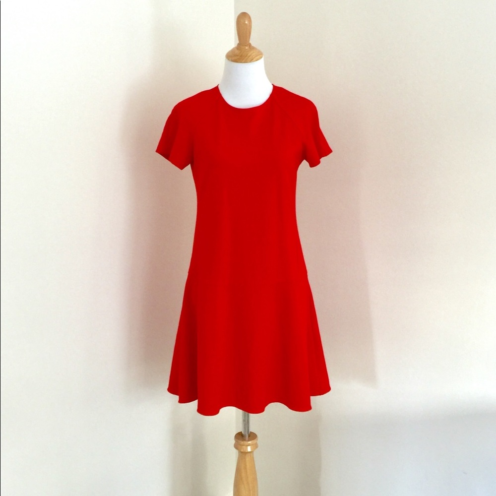 Red Uniqlo Dress Size Medium